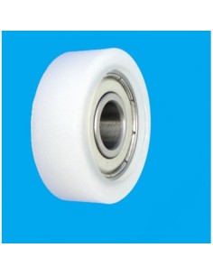 Plastikinis 80mm diametro ratukas, ašis 15mm
