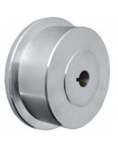 Ratukas 125mm su flanšu, išdroža 6mm, ašis 20mm